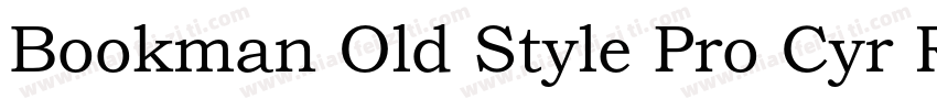 Bookman Old Style Pro Cyr Regular字体转换